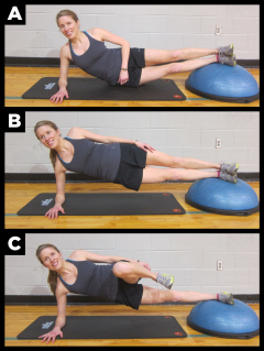 Side Plank with Knee Flexion - 核心肌群训练动作-跑步百科