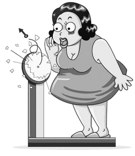 肥胖者运动减肥体重称重