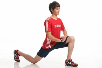 拉伸运动大腿肌肉拉伸髋关节伸展示范