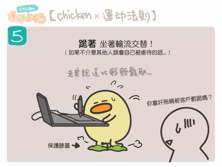 运动小漫画#Chicken运动543 【chicken X 运动法则】