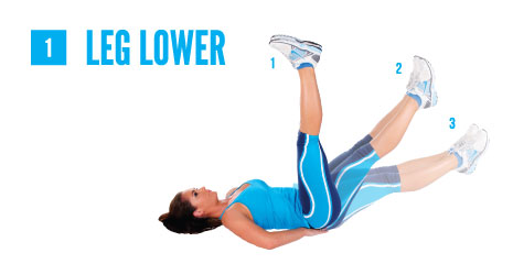 Leg Lowering仰卧放腿 - 体育运动疗法训练动作