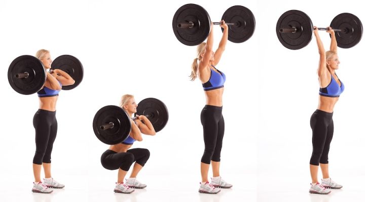 Barbell Thruster|前蹲举结合肩推 - 肌力与体能训练动作