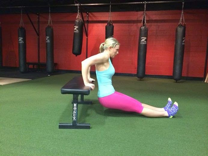 凳上屈伸|Bench Dips - 肌力与体能训练动作