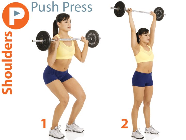Push Press|爗发上推 - 肌力与体能训练动作