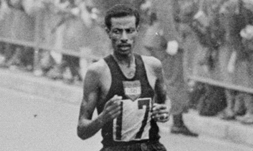 第18届奥林匹克运动会（1964日本年东京奥运会）马拉松比赛冠军得主Abebe Bikila