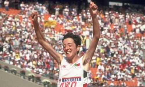 图：第24届奥林匹克运动会（1988年韩国汉城奥运会）女子马拉松冠军Rosa Mota
