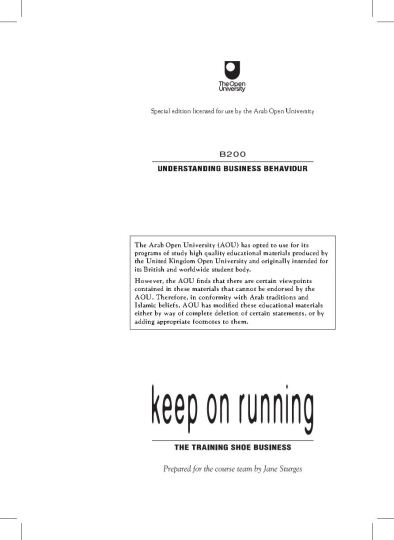 Keep on running - the training shoe business