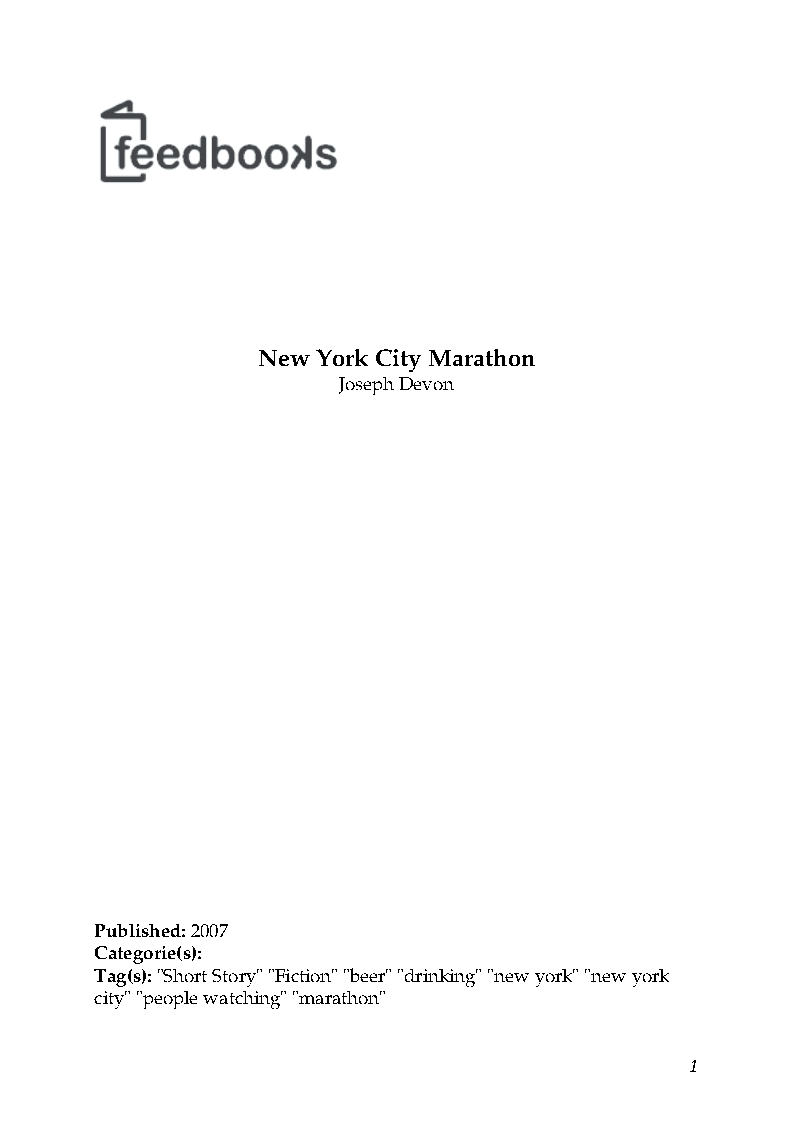 New York City Marathon_Joseph Devon_2007