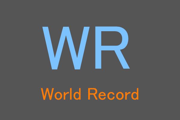 WR是World Record的缩写词，表示世界记录。